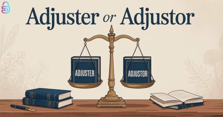 Adjuster or Adjustor