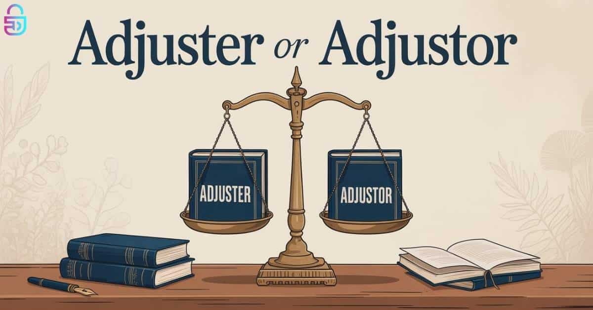 Adjuster or Adjustor