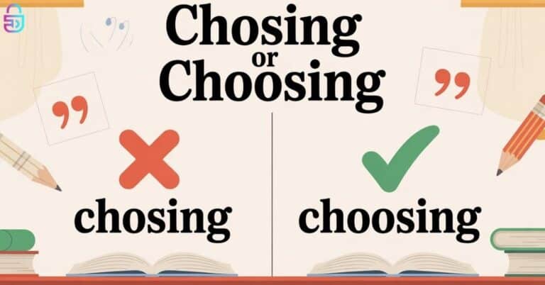 Chosing or Choosing
