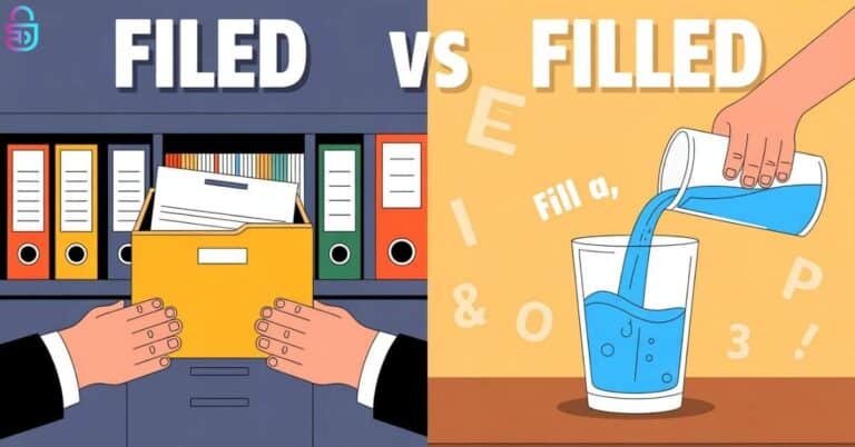 Filed vs Filled