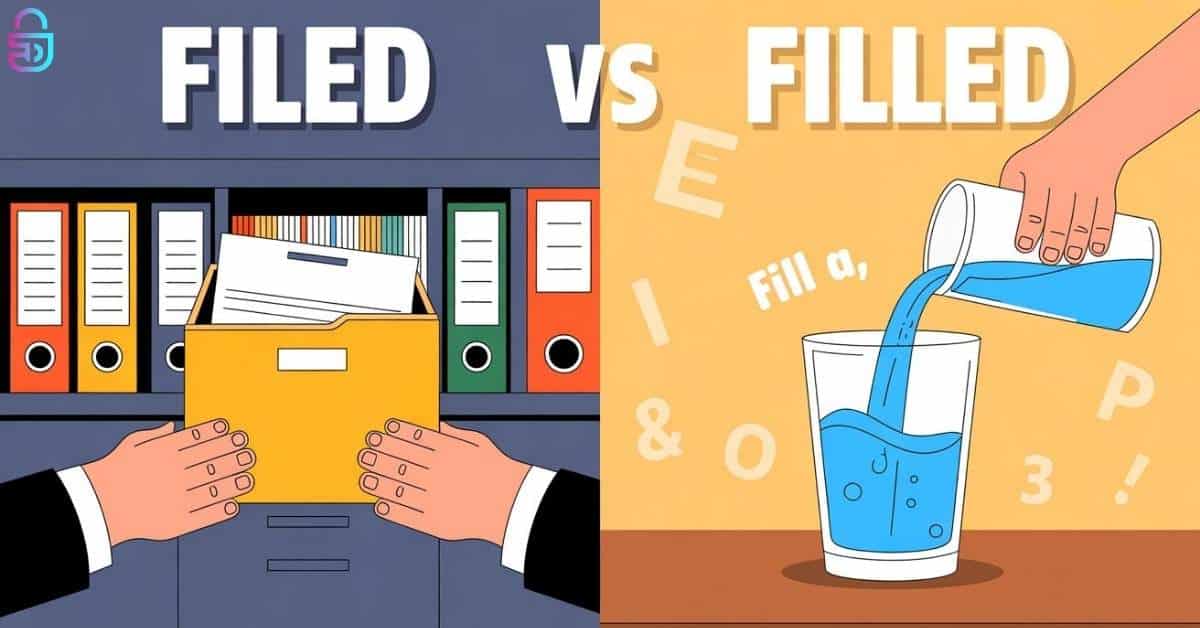 Filed vs Filled