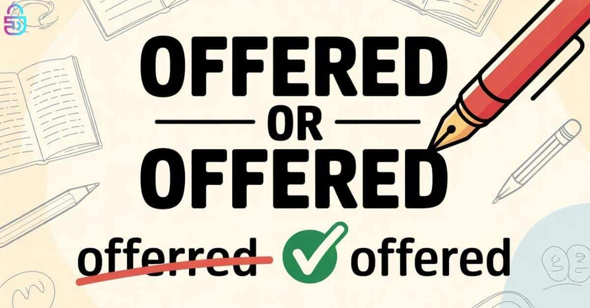 Offerred or Offered
