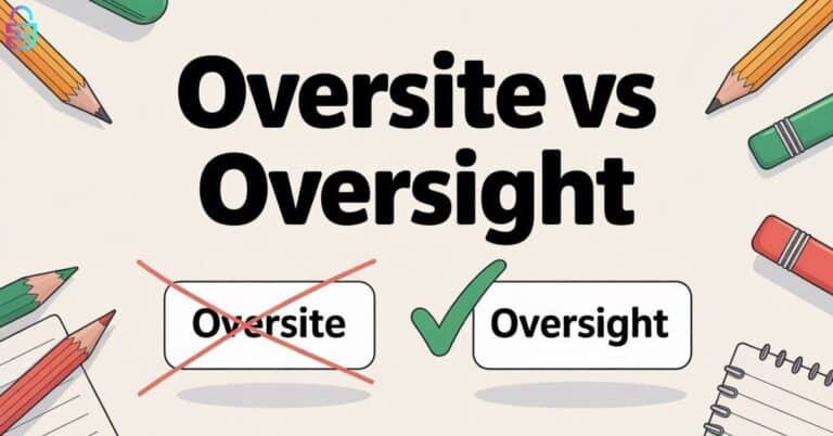 Oversite vs Oversight