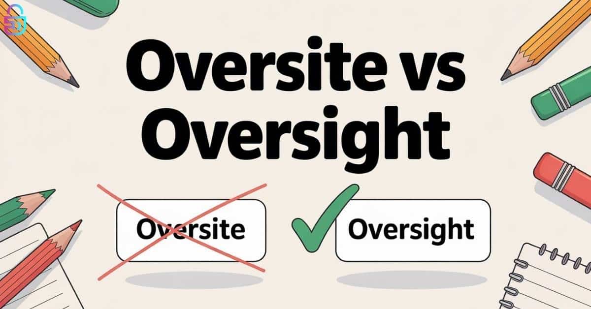 Oversite vs Oversight