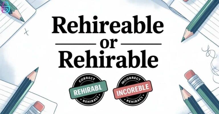Rehireable or Rehirable