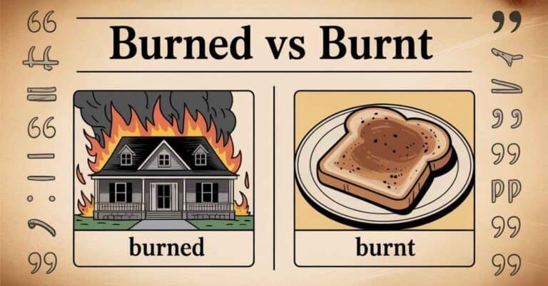 Burned vs Burnt
