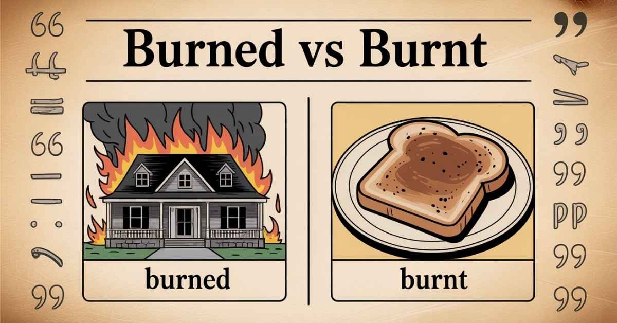 Burned vs Burnt