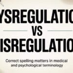 Dysregulation vs Disregulation