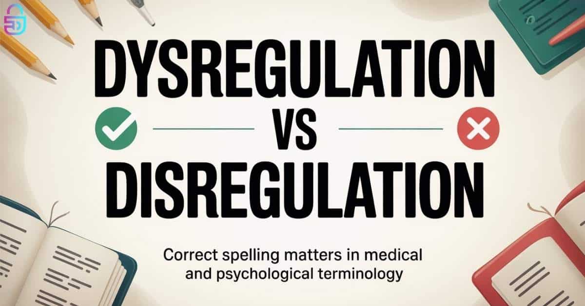Dysregulation vs Disregulation