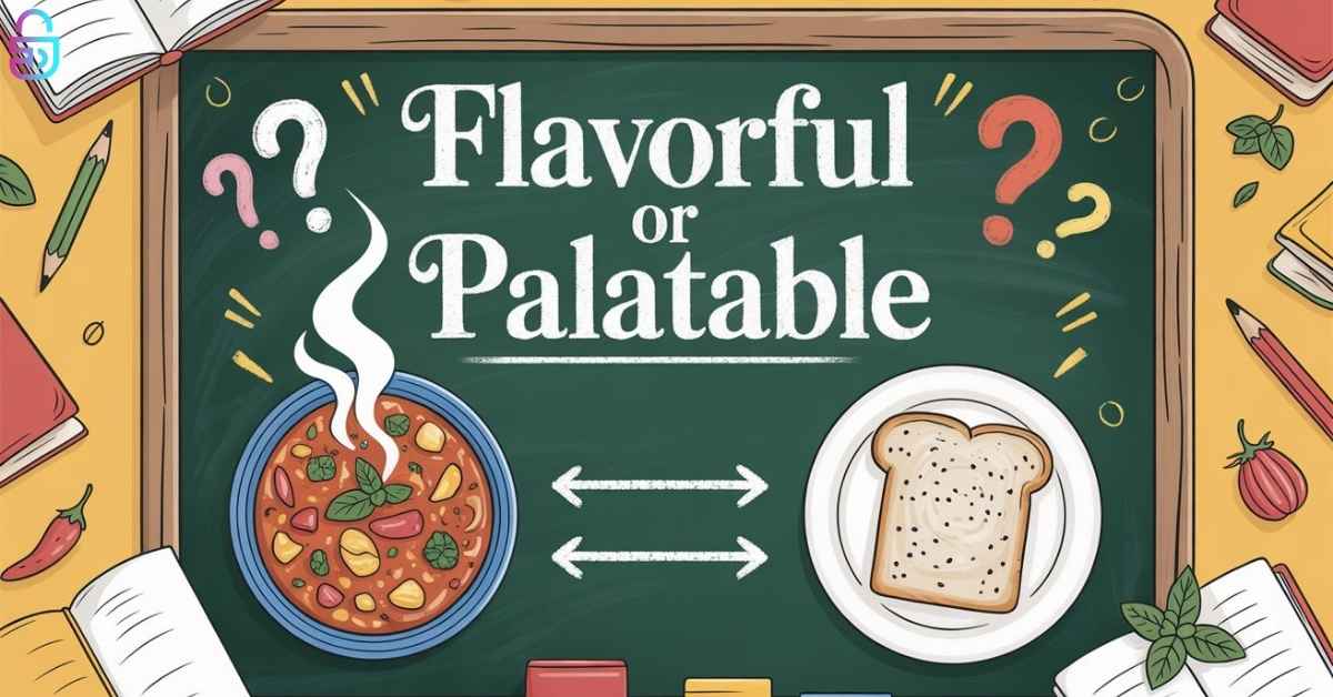 Flavorful or Palatable