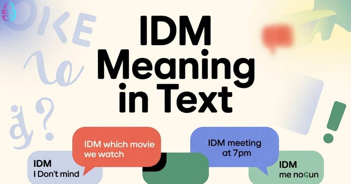 IDM Meaning in Text