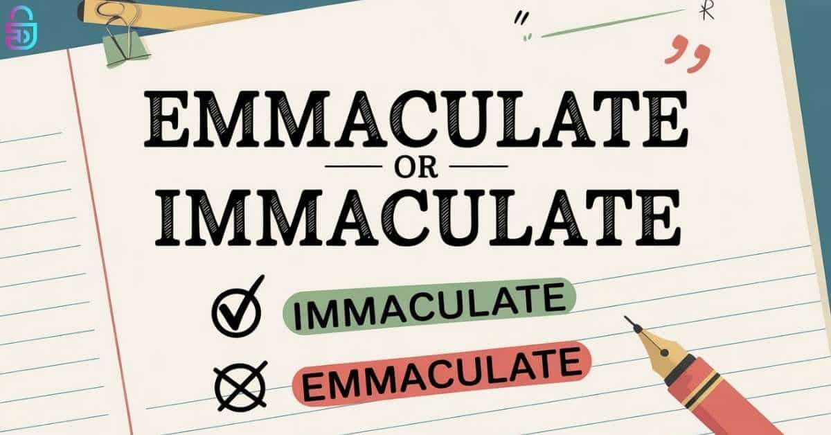 Immaculate or Emaculate