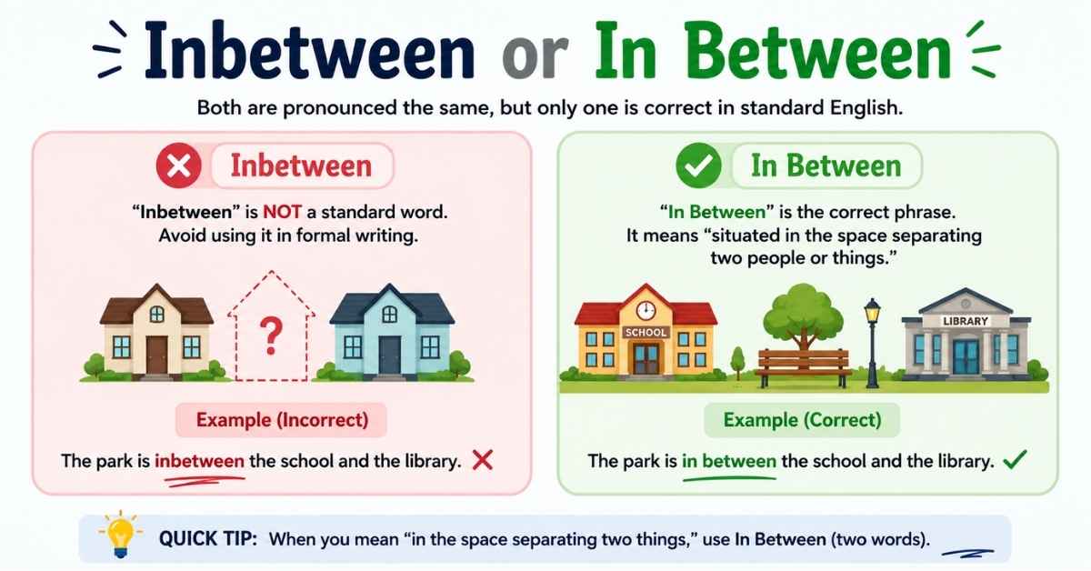 Inbetween or In Between