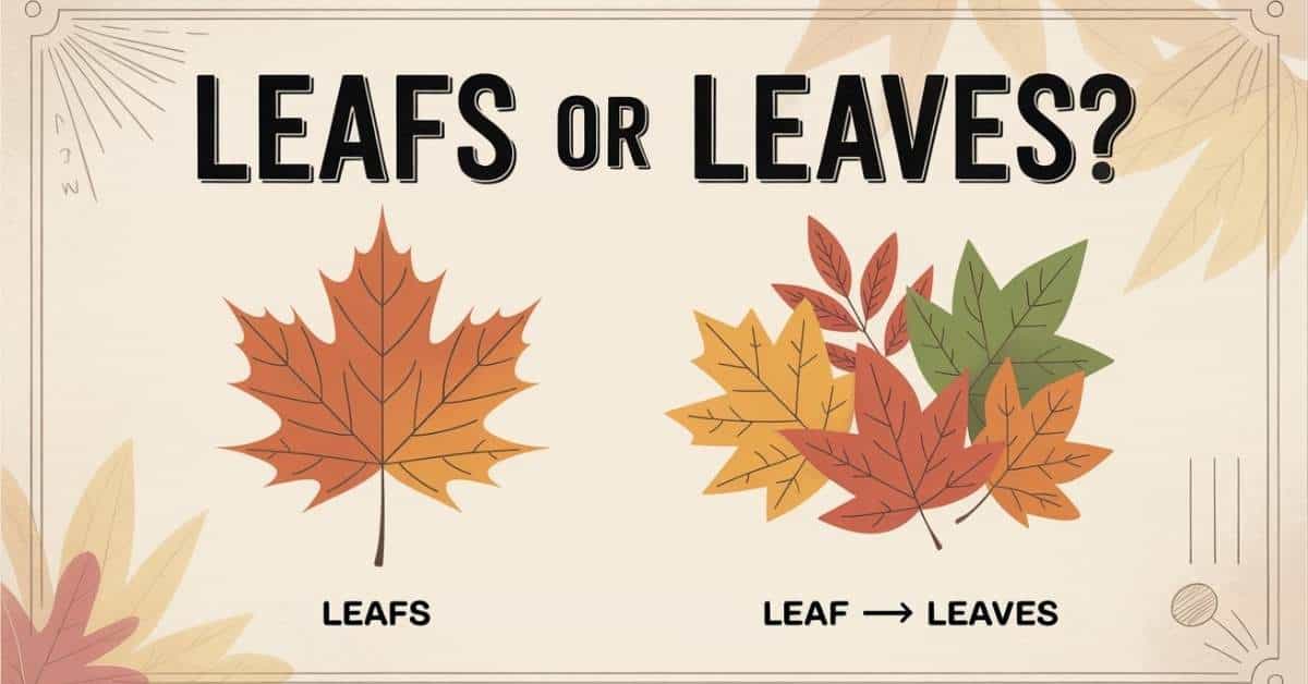 Leafs or Leaves