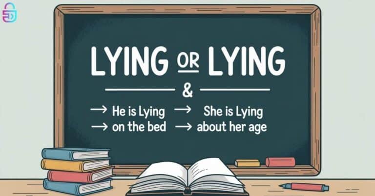 Lieing or Lying