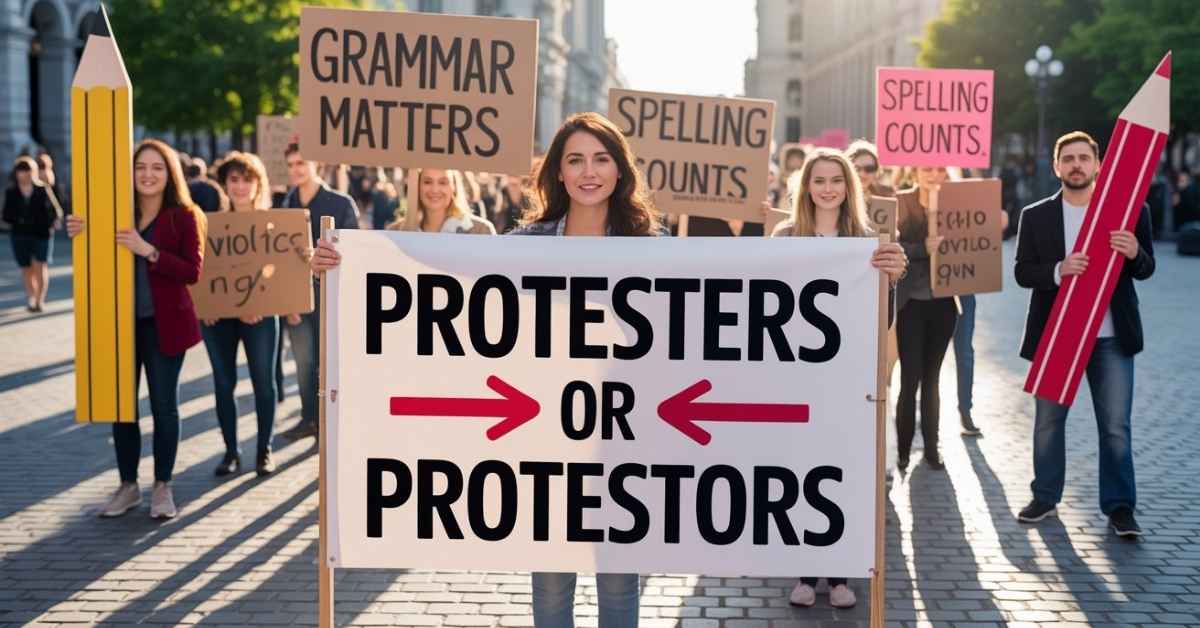 Protesters or Protestors