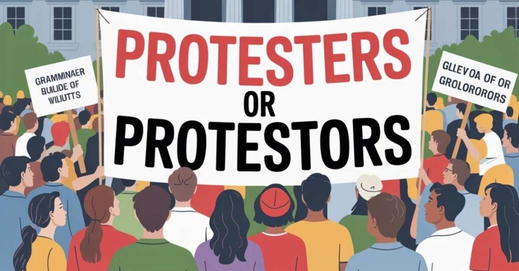 Protesters or Protestors