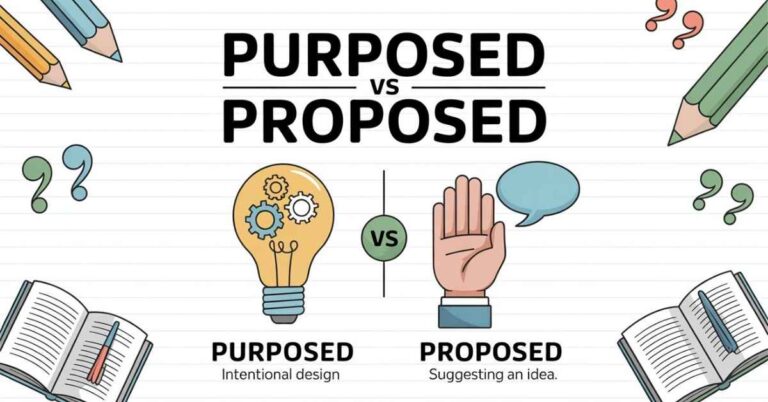 Purposed vs Proposed