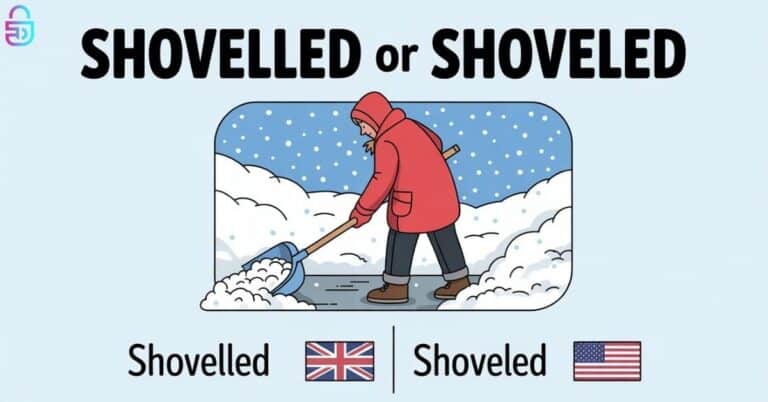 Shovelled or Shoveled
