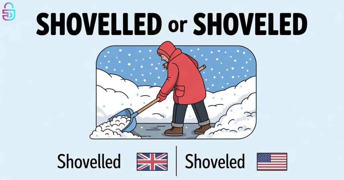 Shovelled or Shoveled