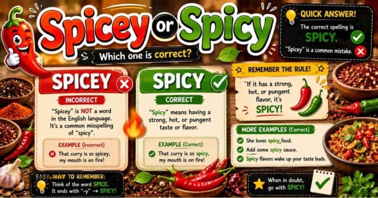 Spicey or Spicy