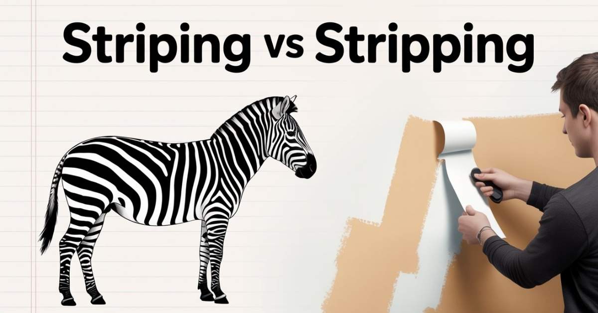 Striping vs Stripping