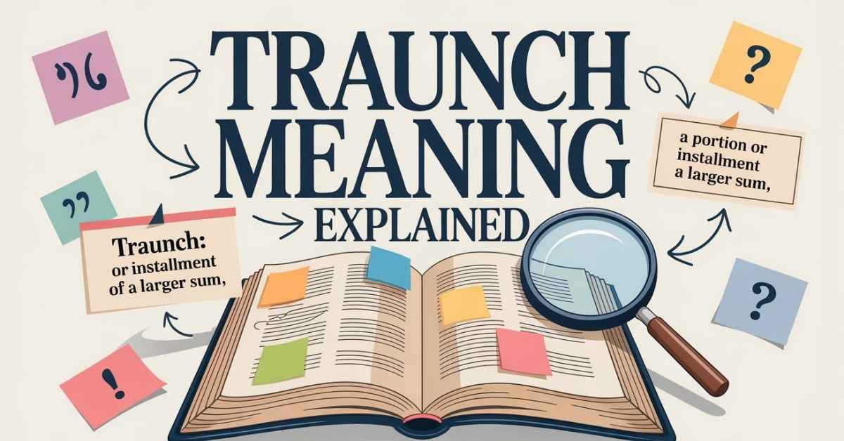 Traunch Meaning Explained