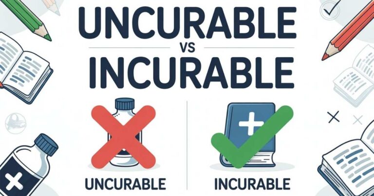 Uncurable vs Incurable
