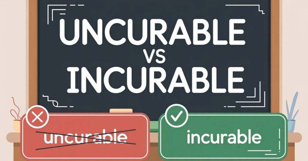 Uncurable vs Incurable