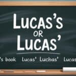 Lucas's or Lucas'
