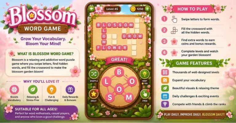 Blossom Word Game