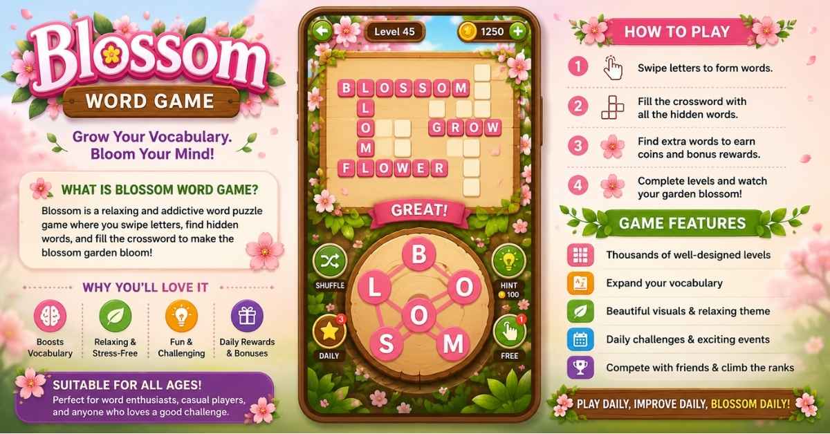 Blossom Word Game