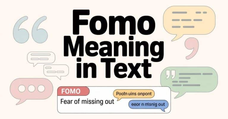 FOMO Meaning in Text