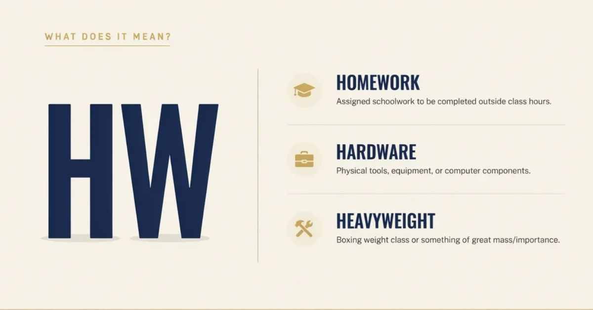 HW Meaning