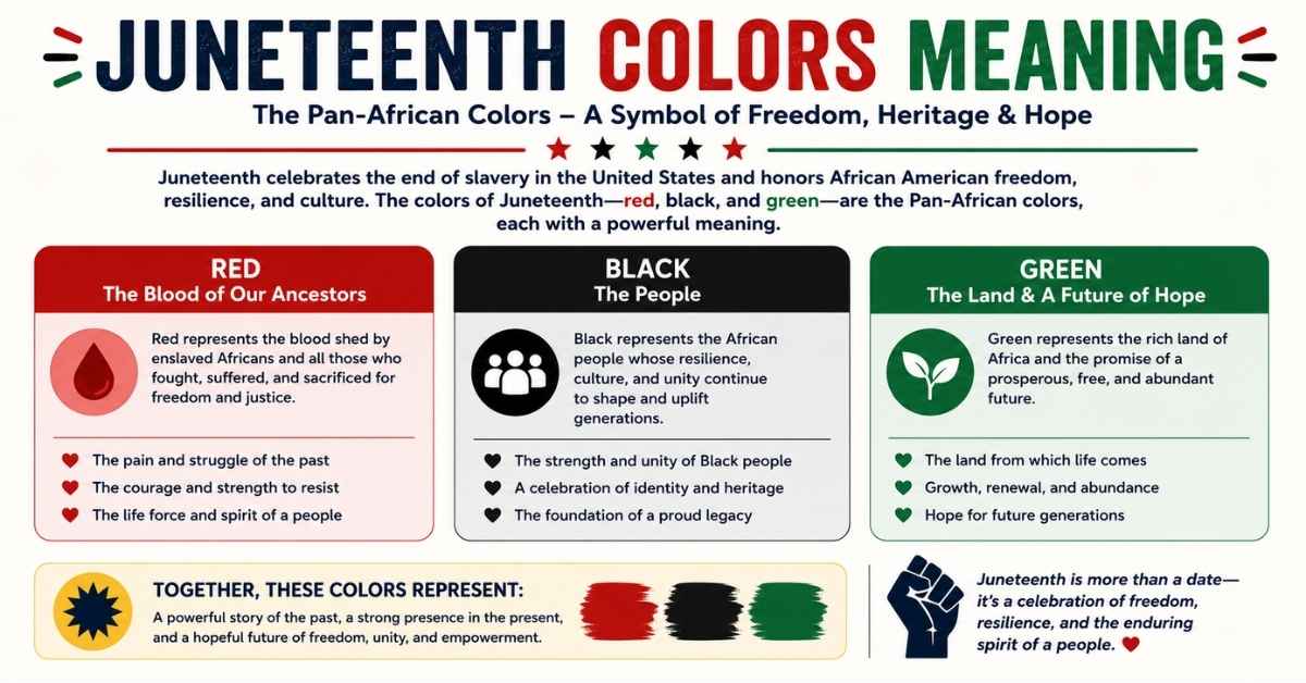 Juneteenth Colors Meaning