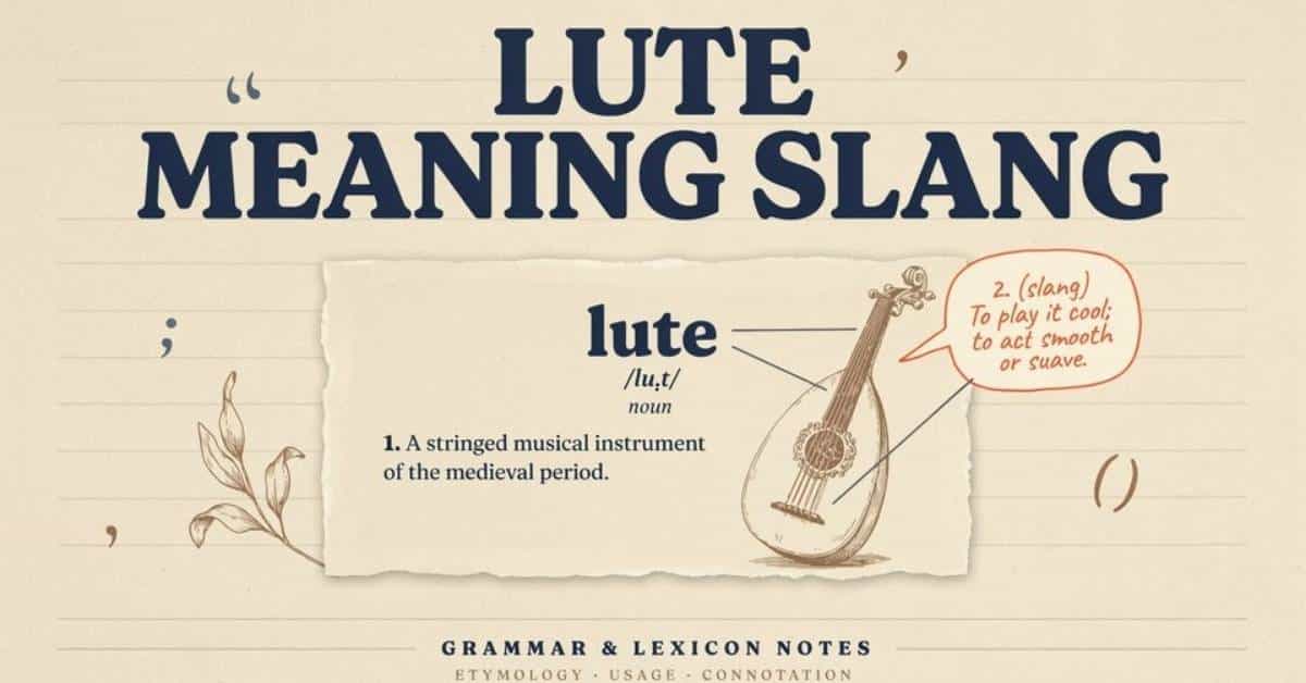 Lute Meaning Slang