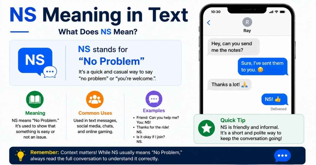 NS Meaning Text