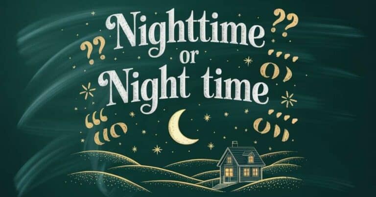 Nighttime or Night Time