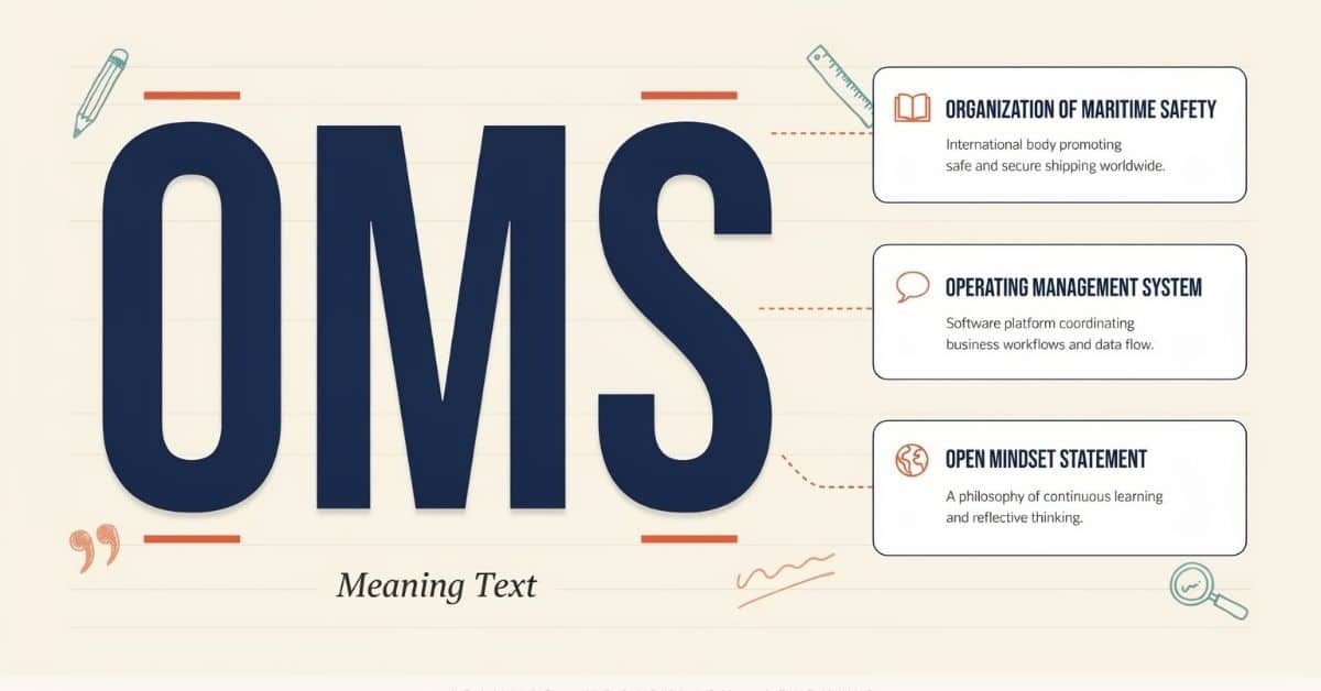 OMS Meaning Text