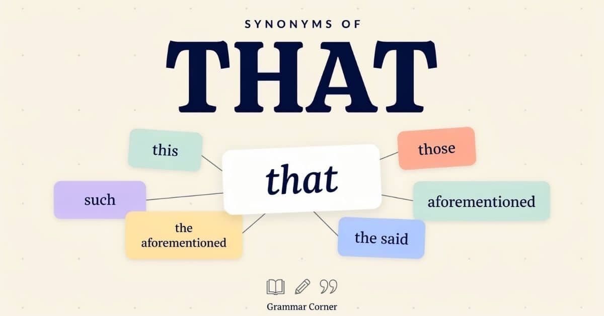 Synonyms of That