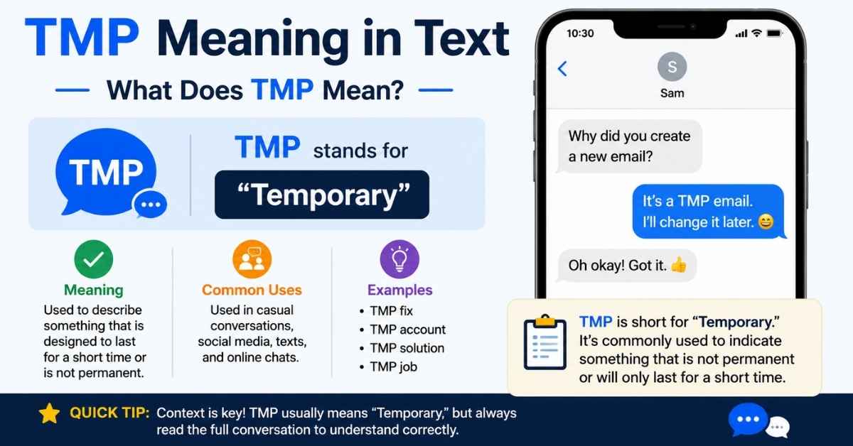 TMP Meaning in Text