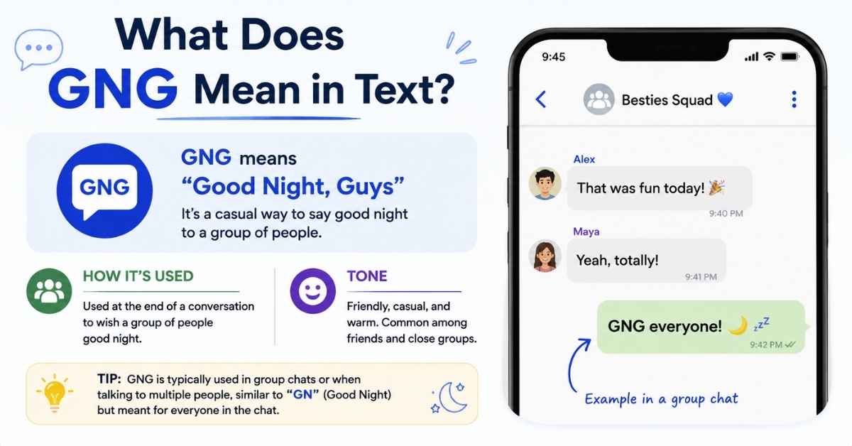 What Does GNG Mean in Text