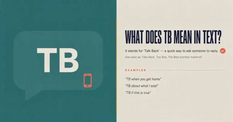 What Does TB Mean in Text