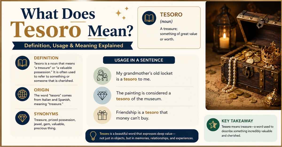 What Does Tesoro Mean