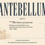 Antebellum Meaning