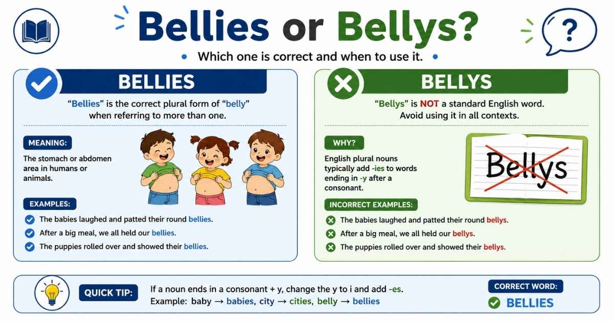 Bellies or Bellys