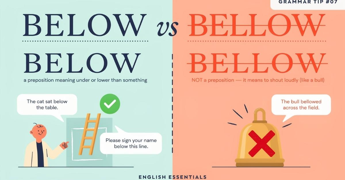 Below or Bellow