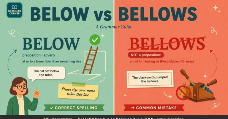 Below or Bellow