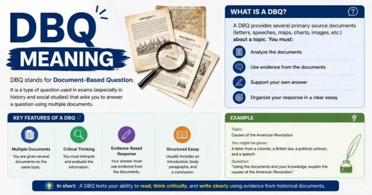 DBQ Meaning