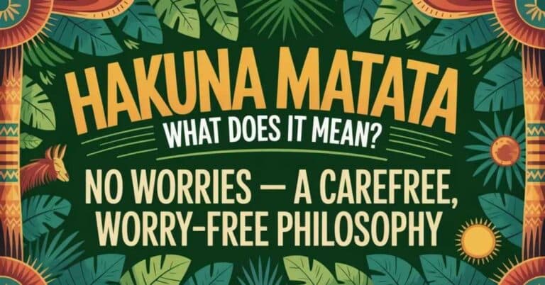 Hakuna Matata Meaning
